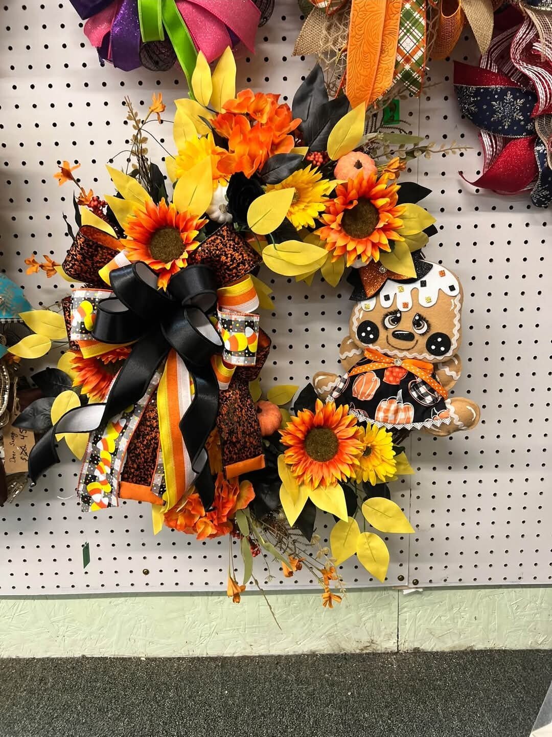 Fall sunflower wreath